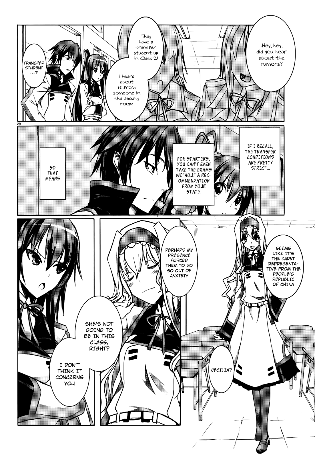 Infinite Stratos Chapter 4 page 28 - Chapter 4