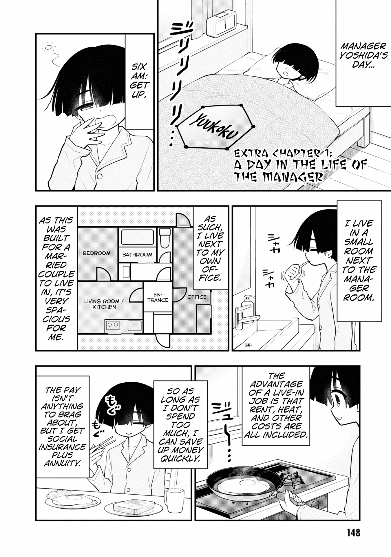 Ingoku Danchi Chapter 8.5 page 1 - Chapter 8.5: Extra Chapter 1: A Day in the Life of the Manager