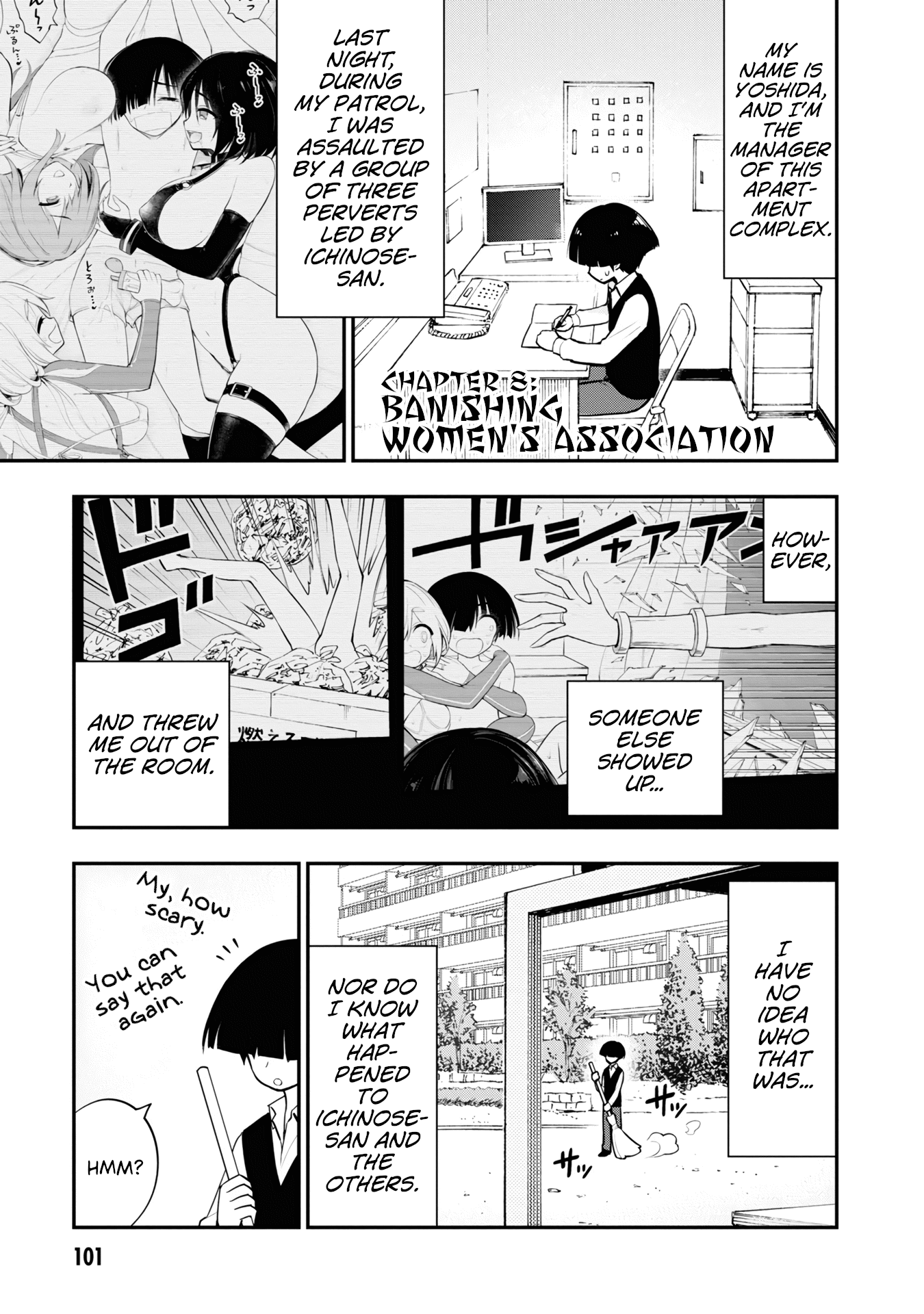 Ingoku Danchi Chapter 8 page 1 - Chapter 8: Banishing Women's Association