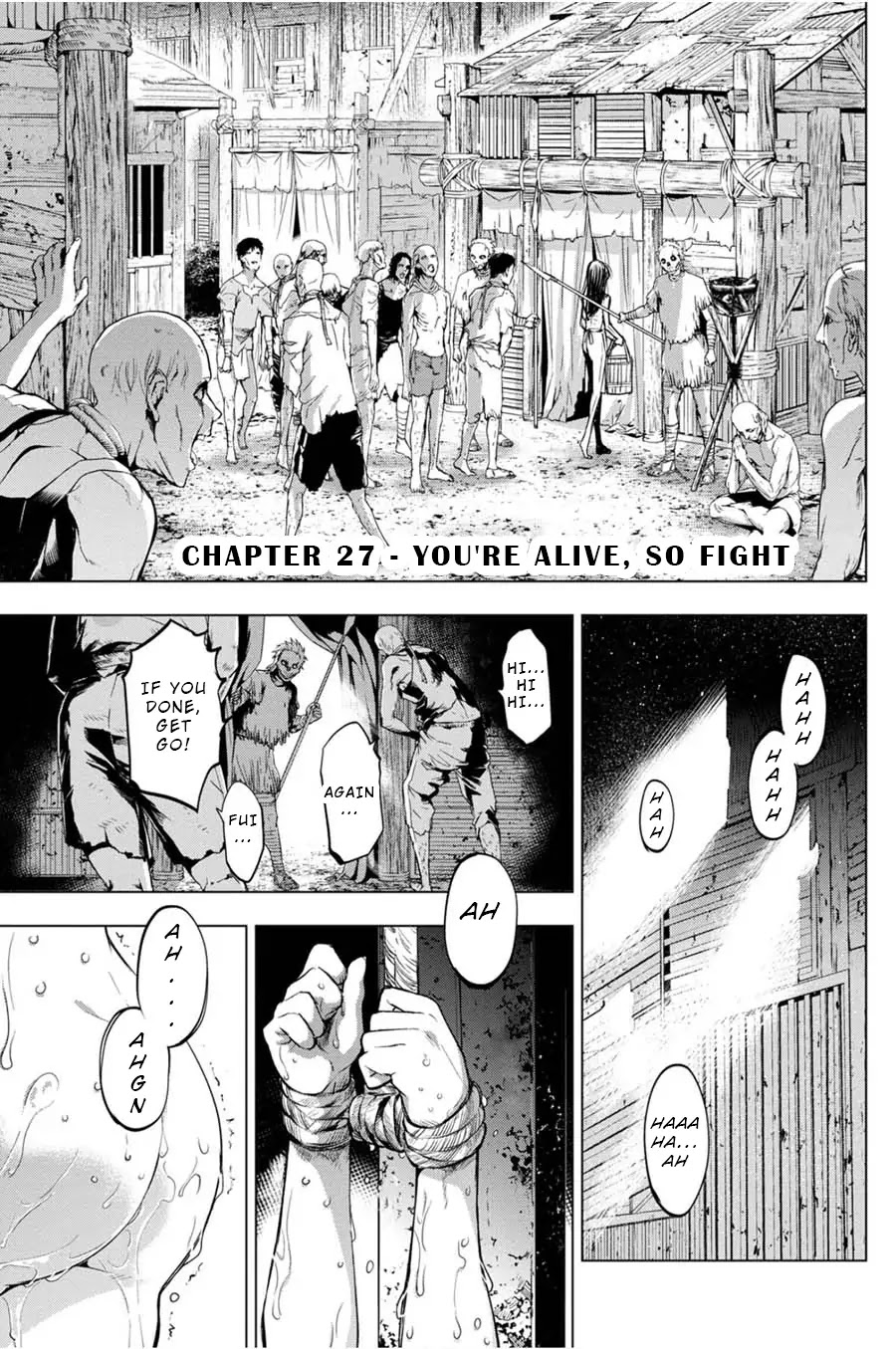 Ingoshima Chapter 27 page 1 - Chapter 27: You're Alive, So Fight