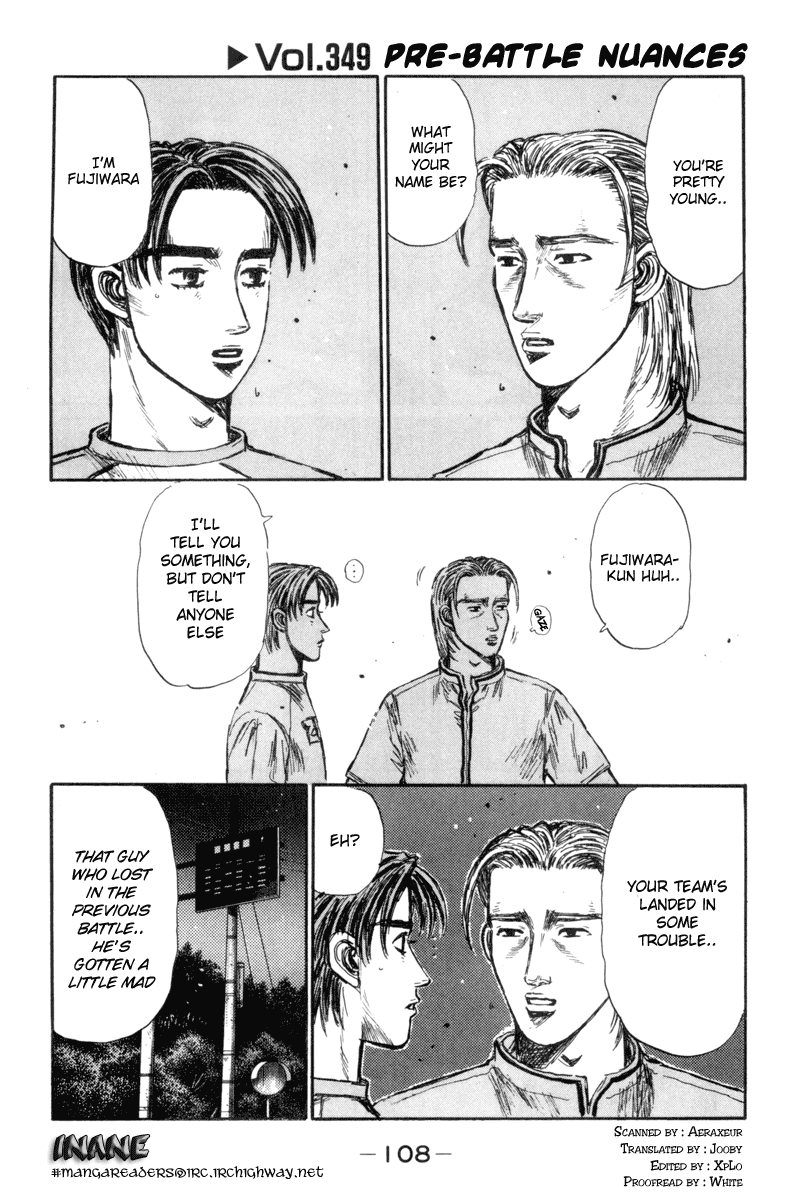 Initial D Chapter 349 page 1 - Chapter 349