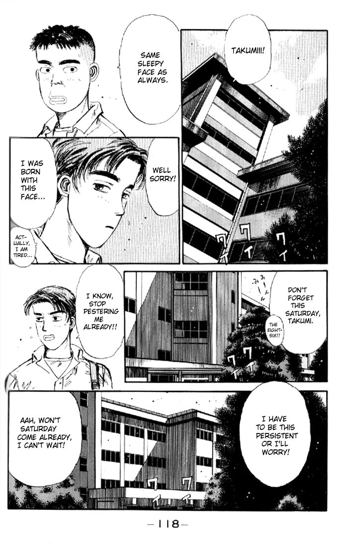 Initial D Chapter 5 page 16 - Chapter 5: Declaration of Revenge!! Roaring 13B Turbo!
