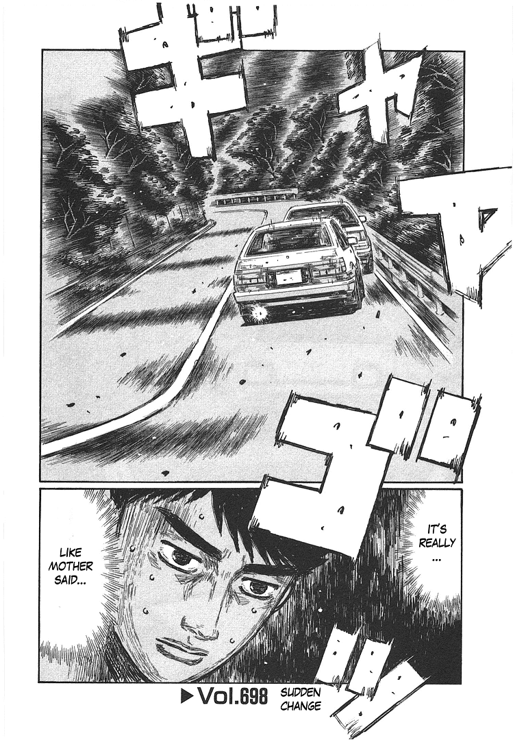 Initial D Chapter 698 page 1 - Chapter 698: Sudden Change