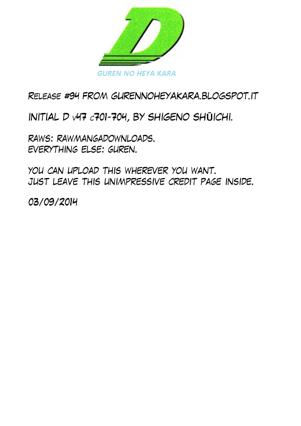 Initial D Chapter 704 page 10 - Chapter 704: No Breaks Running Style