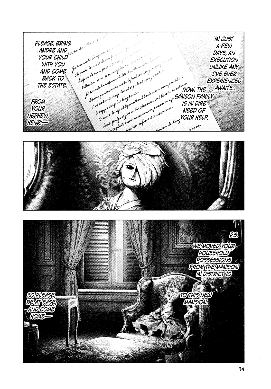 Innocent Rouge Chapter 58 page 35 - Chapter 58 - The Morning of Louis Capet's Execution (1)