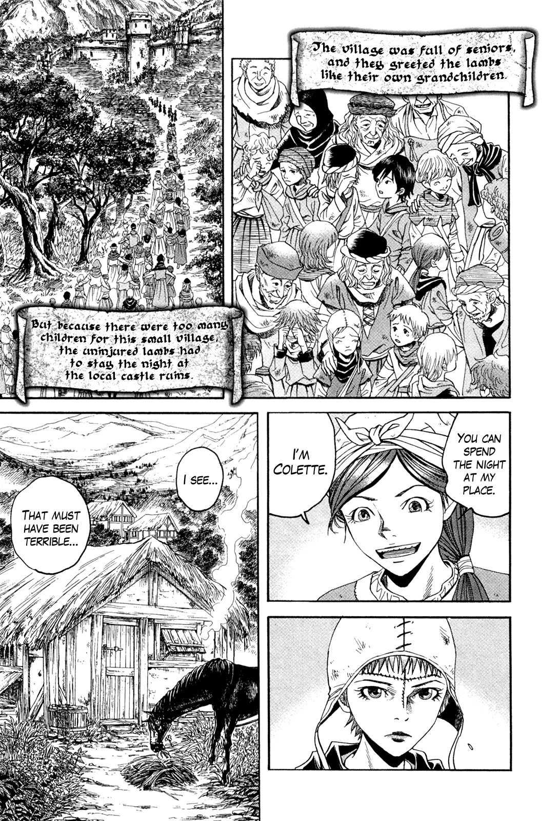 Innocents Shounen Juujigun Chapter 14 page 17 - Chapter 14: Village of Salvation