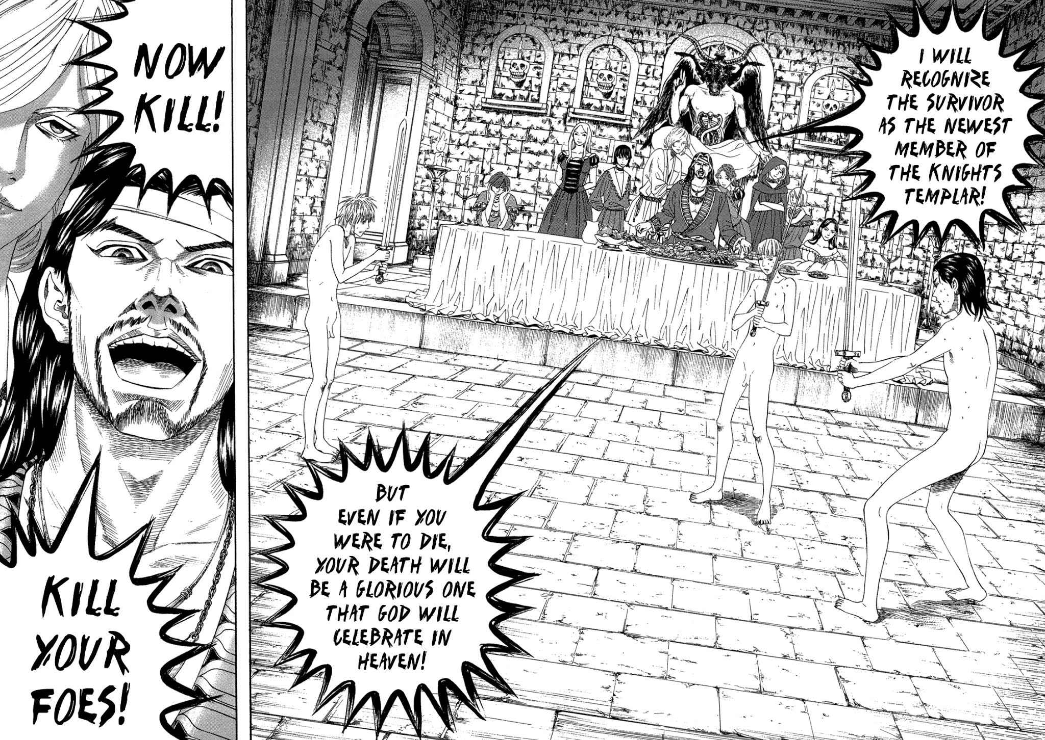 Innocents Shounen Juujigun Chapter 19 page 4 - Chapter 19: Divine Laughter