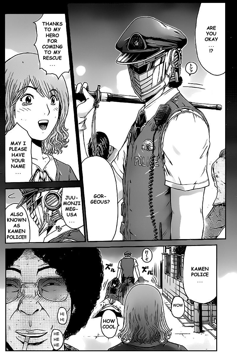 Ino-Head Gargoyle Chapter 1.1 page 16 - Chapter 1.1 : Ino-Head Gargoyle x Kamen Teacher Crossover - Kamen Teacher Police 01