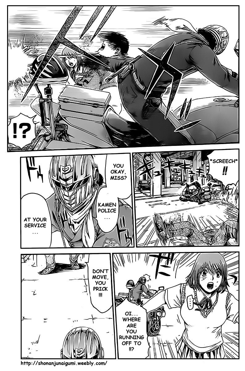 Ino-Head Gargoyle Chapter 1.2 page 14 - Chapter 1.2 : Ino-Head Gargoyle x Kamen Teacher Crossover - Kamen Teacher Police 02
