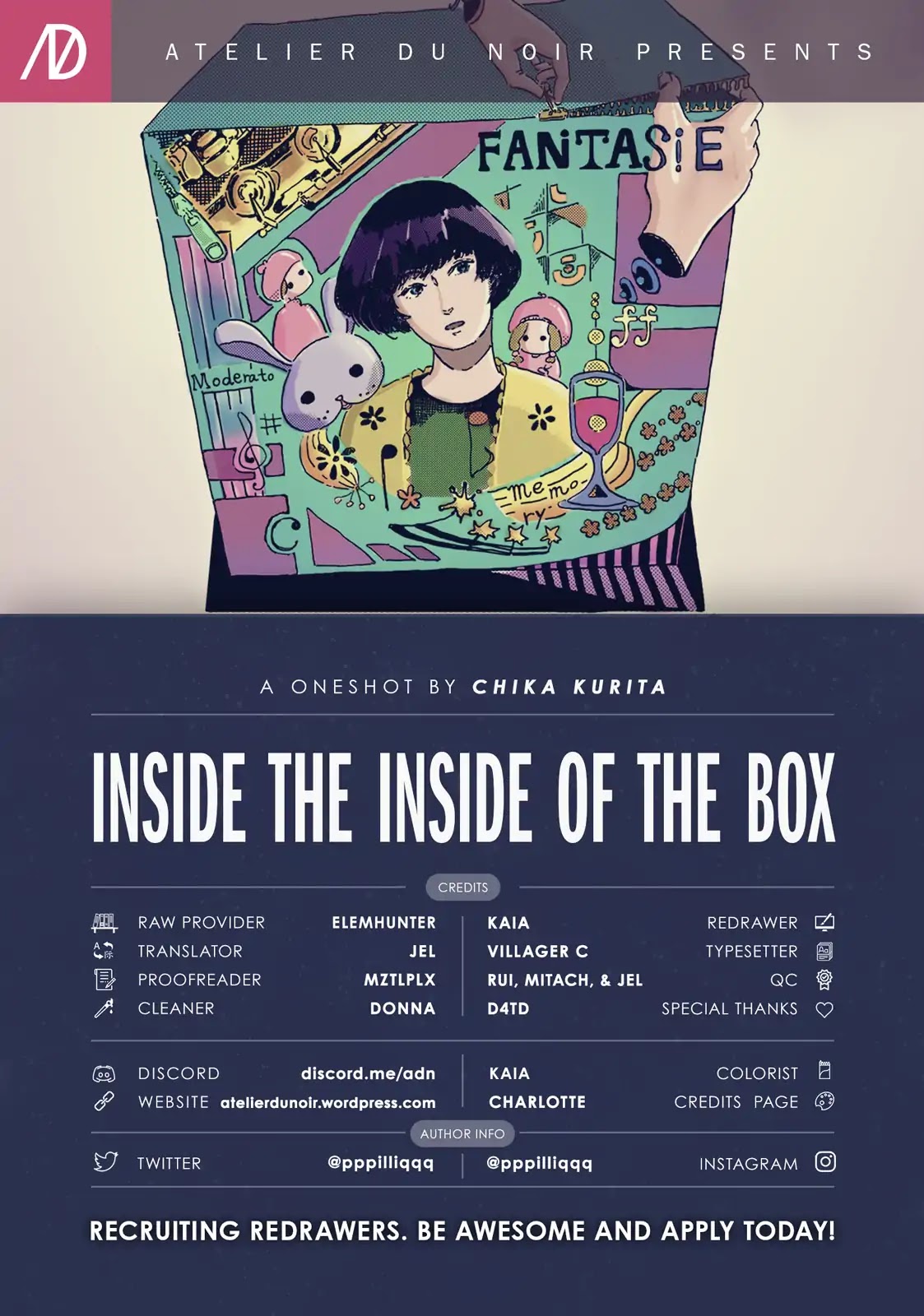 Inside the Inside of the Box Chapter 0 page 1 - Chapter 0: Oneshot