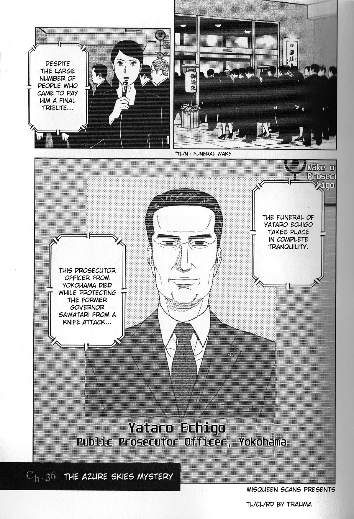 Inspector Kurokouchi Chapter 36 page 3 - Chapter 36: The Azure Skies Mystery
