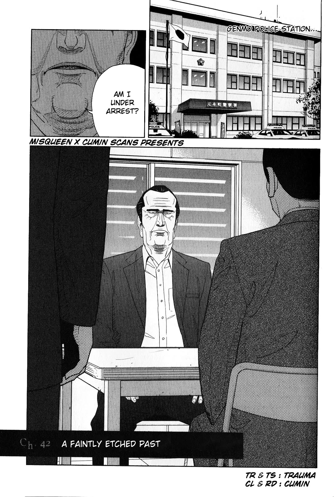 Inspector Kurokouchi Chapter 42 page 1 - Chapter 42: A Faintly Etched Past