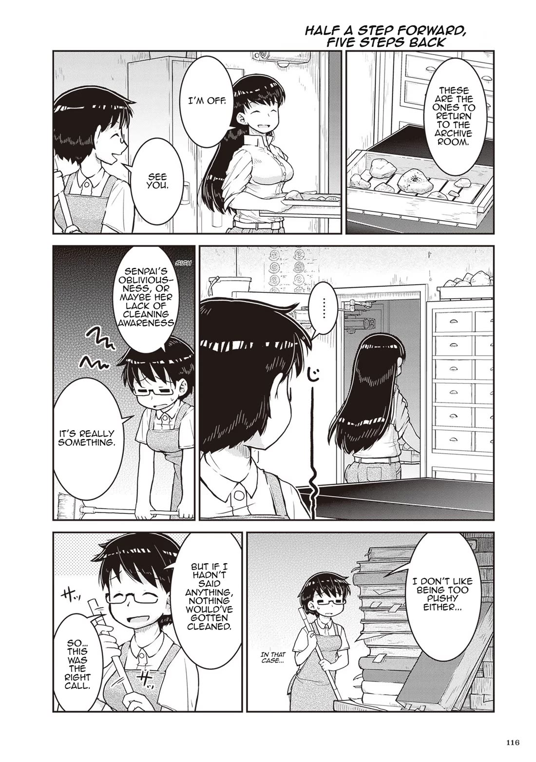 Introduction to Mineralogy Chapter 15.5 page 6 - Chapter 15.5: Extra: Nagi-san's Grand Clean-Up
