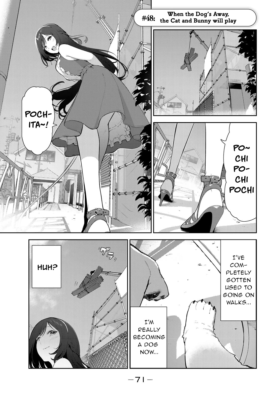 Inu ni Nattara Suki na Hito ni Hirowareta Chapter 48 page 1 - Chapter 48: When the Dog's Away, the Cat and Bunny will Play.