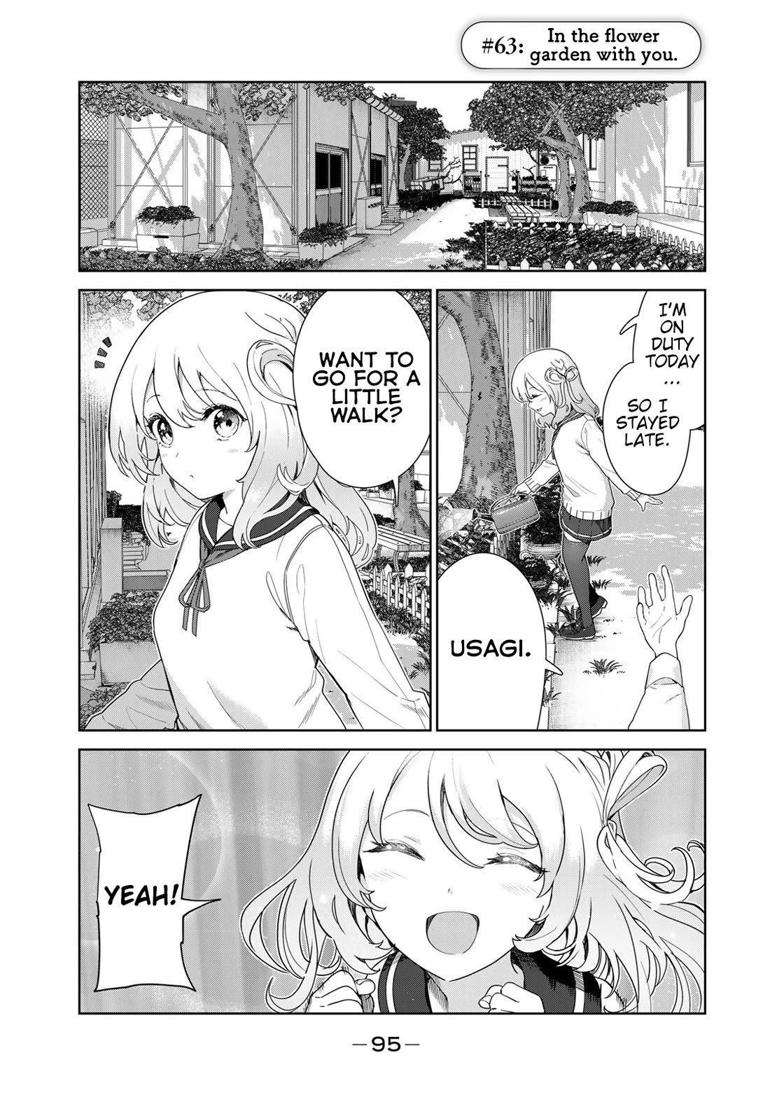 Inu ni Nattara Suki na Hito ni Hirowareta Chapter 63 page 1 - Chapter 63: In the flower garden with you