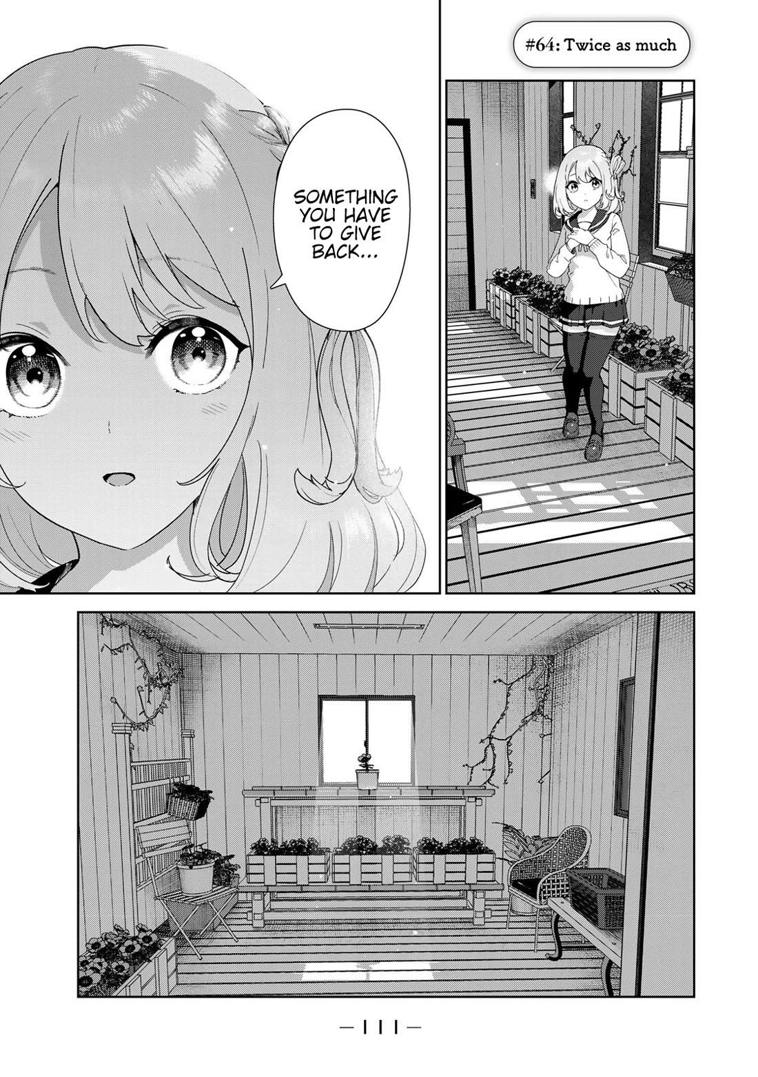 Inu ni Nattara Suki na Hito ni Hirowareta Chapter 64 page 1 - Chapter 64: Twice as much