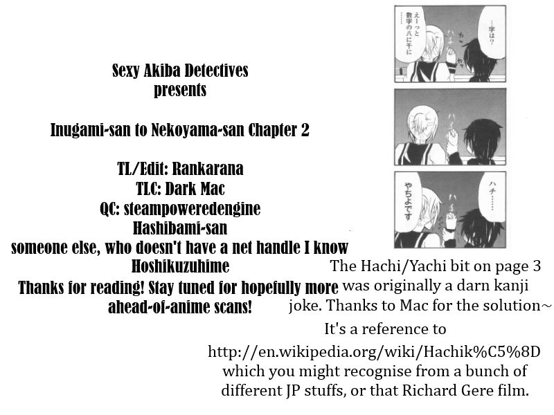 Inugami-san to Nekoyama-san Chapter 2 page 9 - Chapter 2