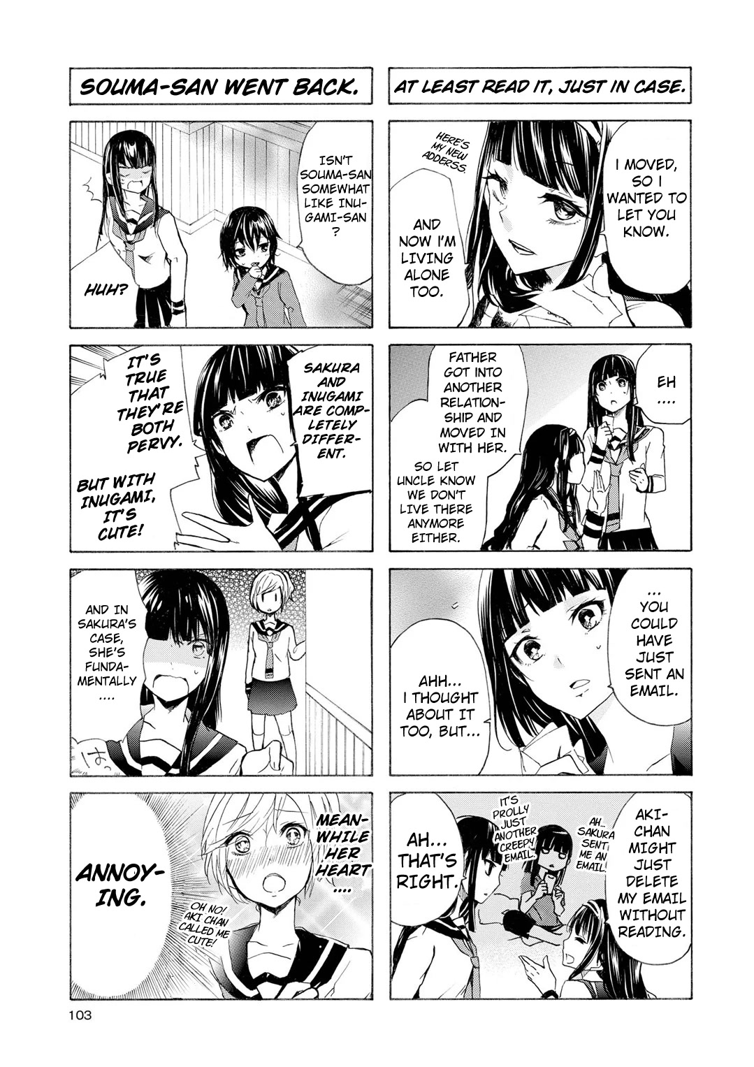 Inugami-san to Nekoyama-san Chapter 48 page 3 - Chapter 48