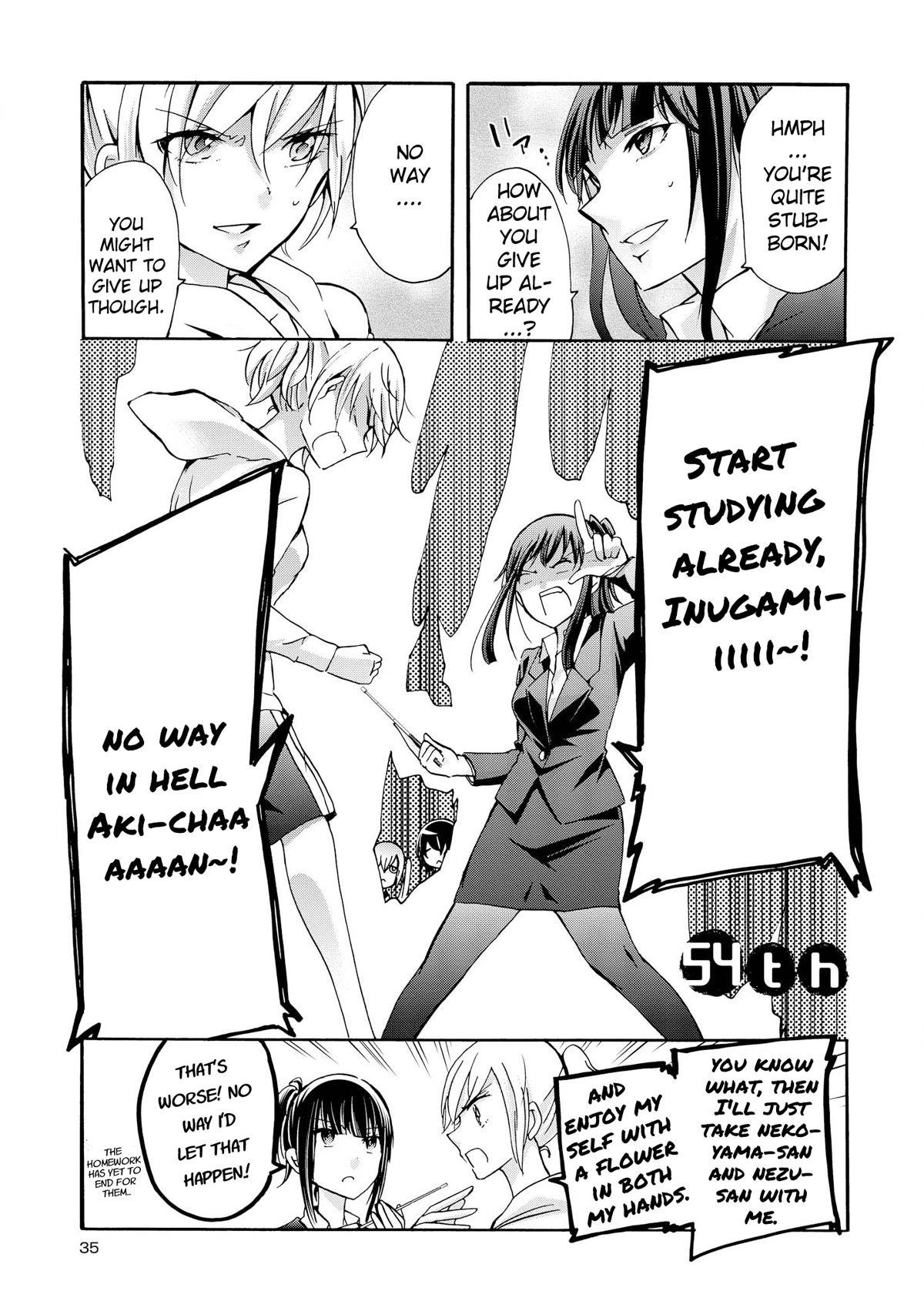 Inugami-san to Nekoyama-san Chapter 54 page 1 - Chapter 54