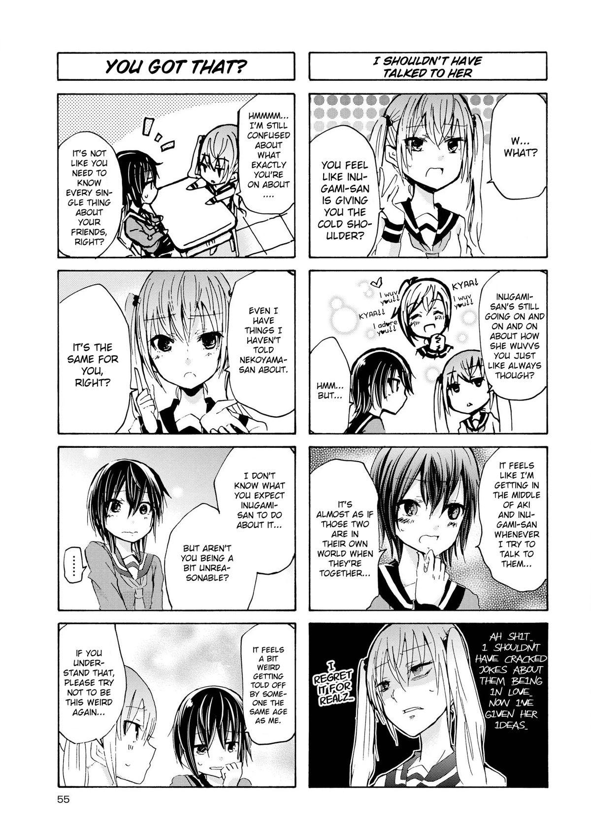 Inugami-san to Nekoyama-san Chapter 56 page 5 - Chapter 56