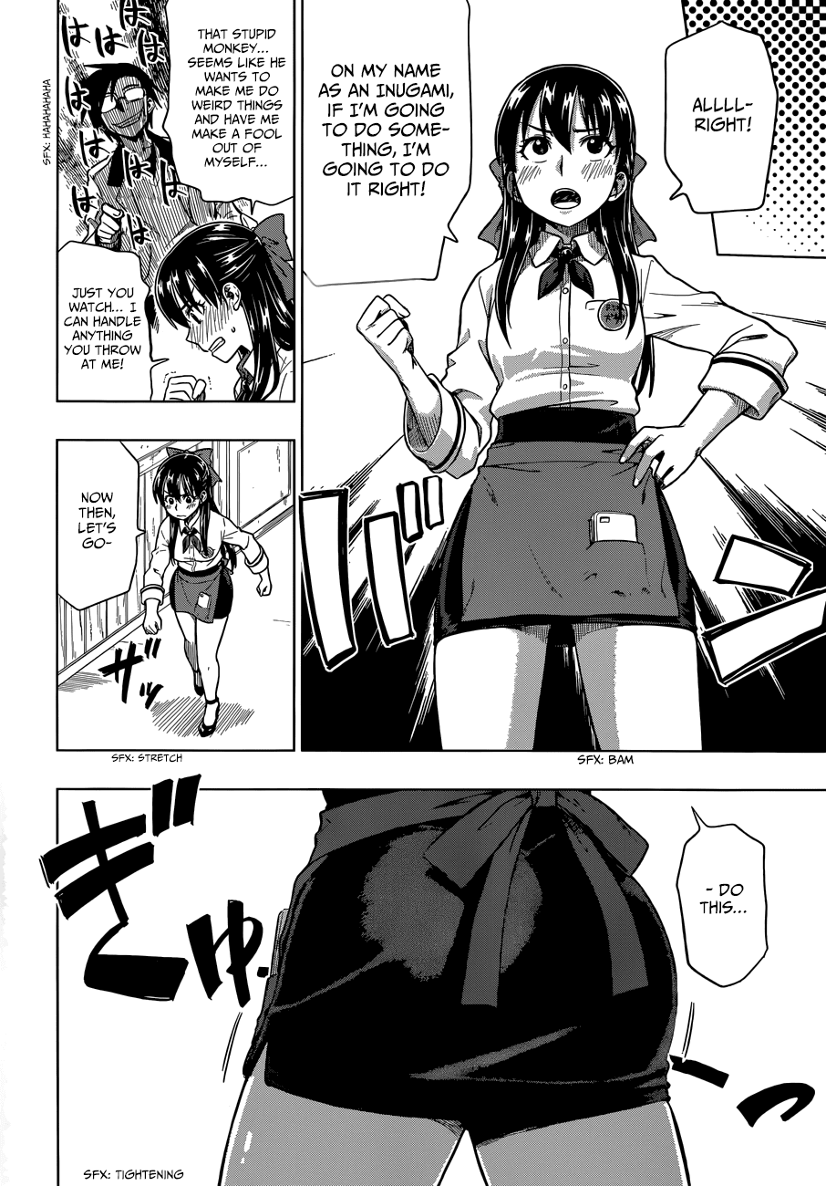 Inugami-san to Sarutobi-kun wa Naka ga Warui. Chapter 5 page 9 - Chapter 5: You Think I'd Let You See!?