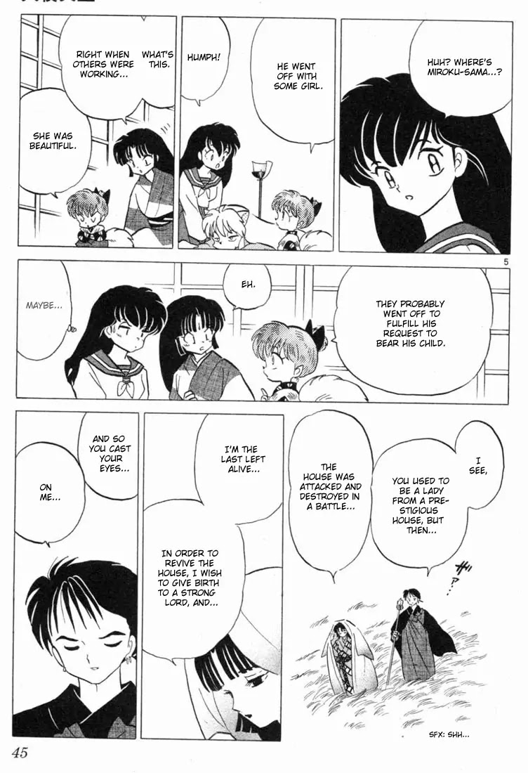 InuYasha Chapter 101 page 5 - Chapter 101: The Air-Rip Wound