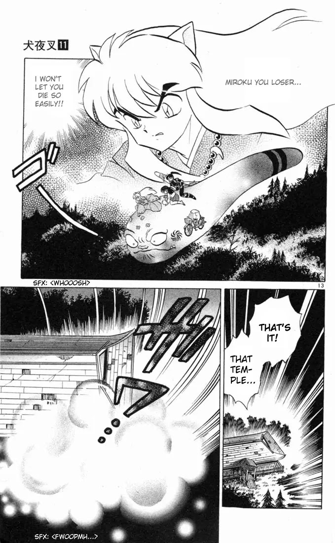 InuYasha Chapter 103 page 13 - Chapter 103: Rescue Miroku