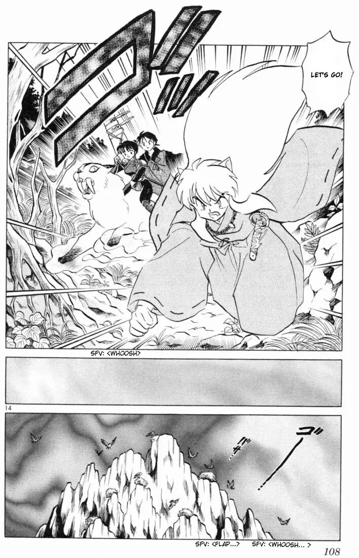 InuYasha Chapter 134 page 14 - Chapter 134: Cave of Wolves