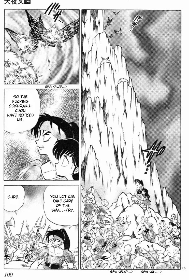 InuYasha Chapter 134 page 15 - Chapter 134: Cave of Wolves