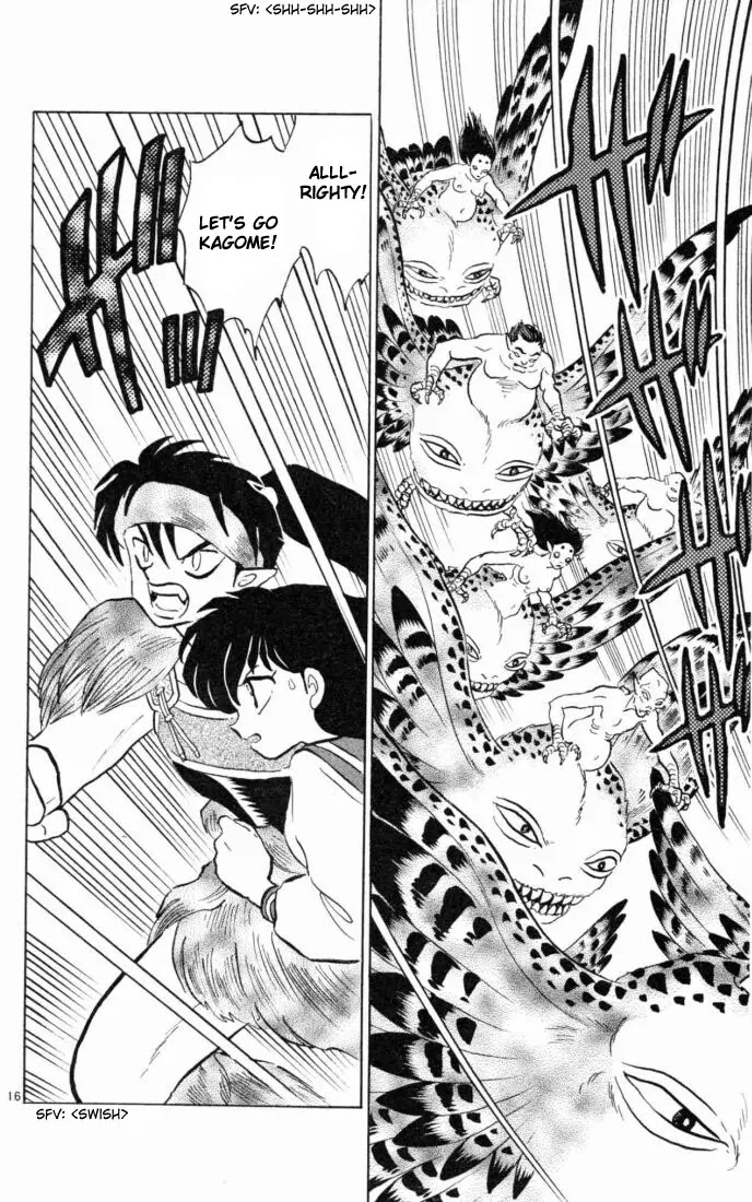 InuYasha Chapter 134 page 16 - Chapter 134: Cave of Wolves