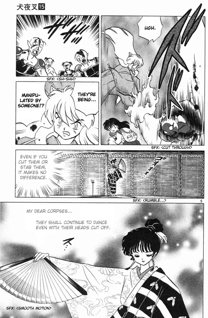 InuYasha Chapter 142 page 5 - Chapter 142: The Corpse Dance