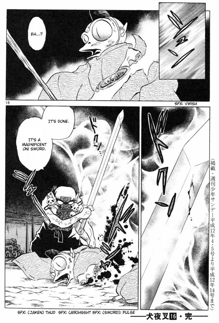 InuYasha Chapter 158 page 18 - Chapter 158: Oni Sword