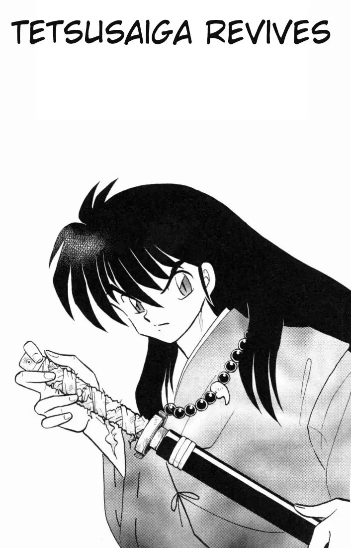 InuYasha Chapter 160 page 1 - Chapter 160: Tetsusaiga Revives