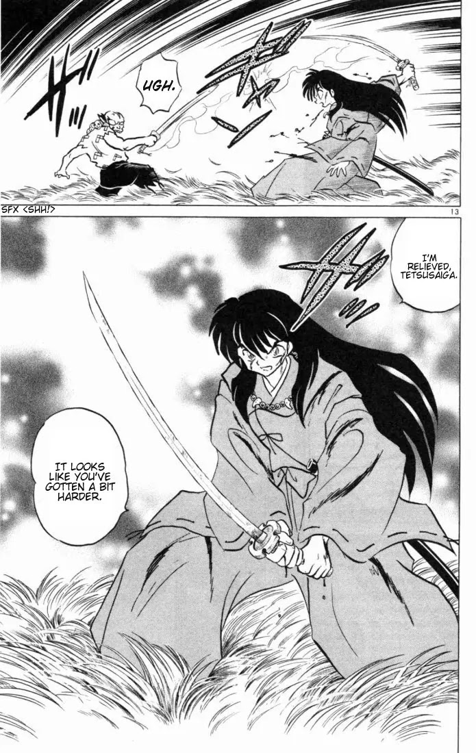 InuYasha Chapter 160 page 13 - Chapter 160: Tetsusaiga Revives
