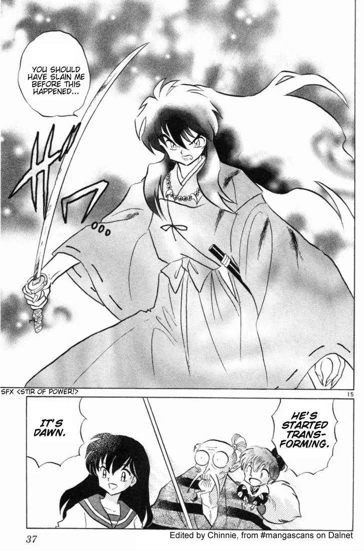 InuYasha Chapter 160 page 15 - Chapter 160: Tetsusaiga Revives