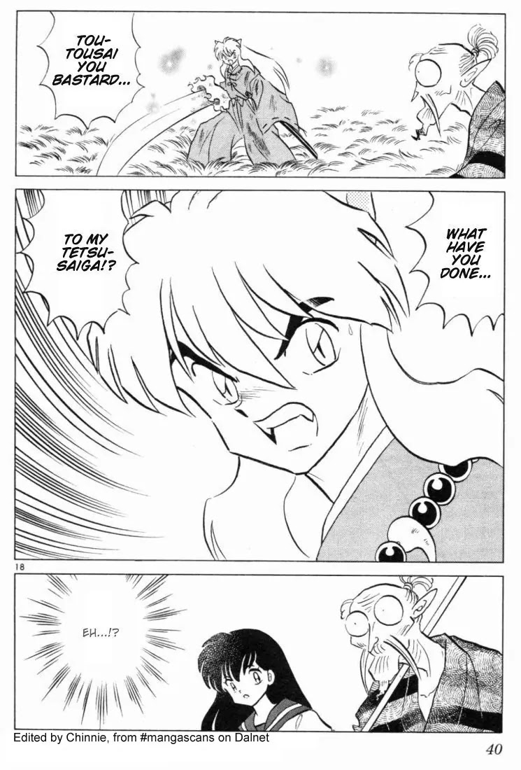 InuYasha Chapter 160 page 18 - Chapter 160: Tetsusaiga Revives