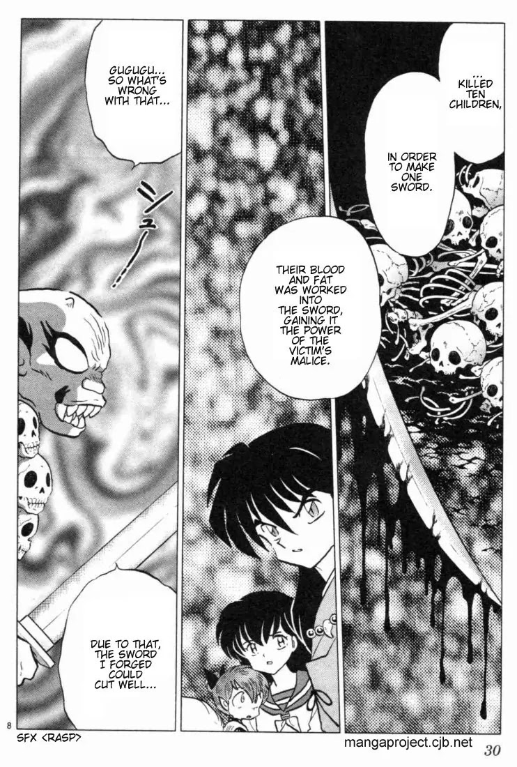 InuYasha Chapter 160 page 8 - Chapter 160: Tetsusaiga Revives