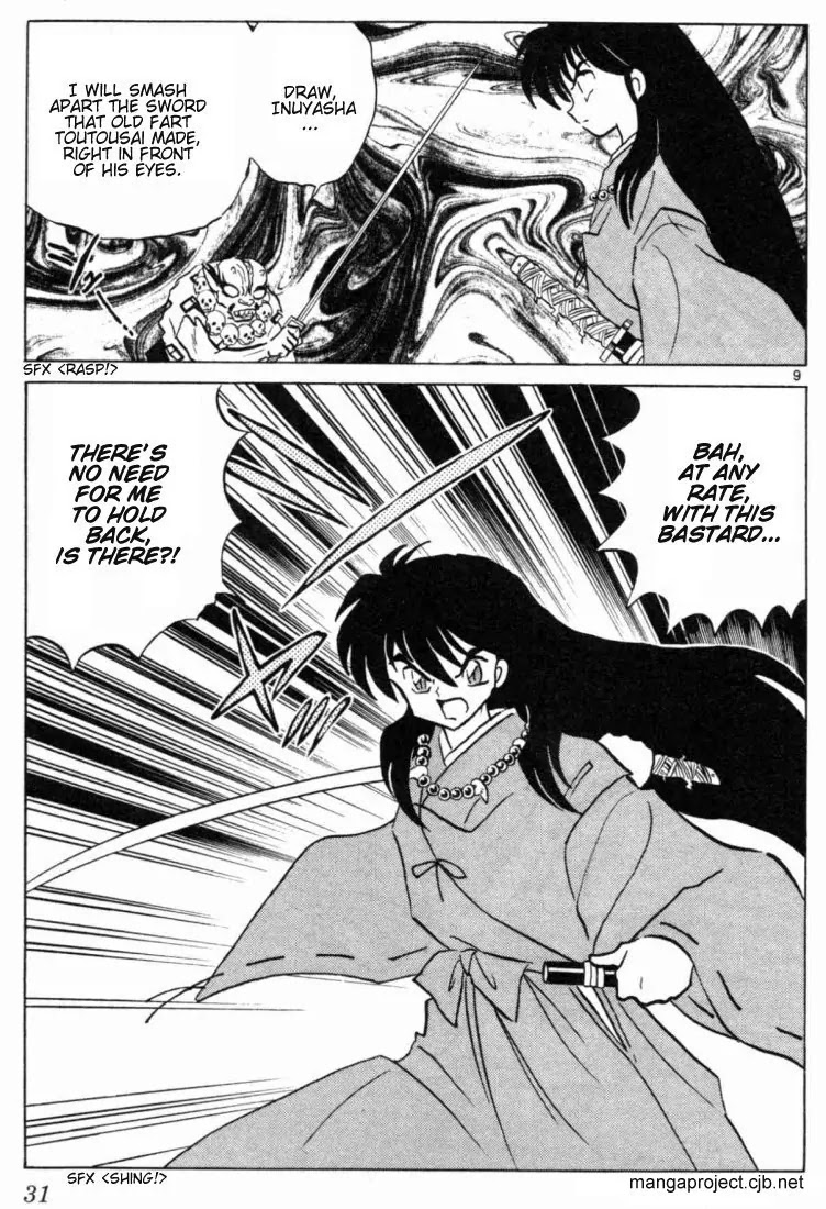 InuYasha Chapter 160 page 9 - Chapter 160: Tetsusaiga Revives