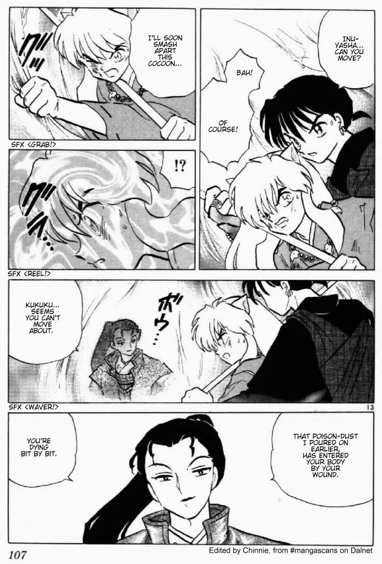 InuYasha Chapter 184 page 13 - Chapter 184: Cocoon of Poison