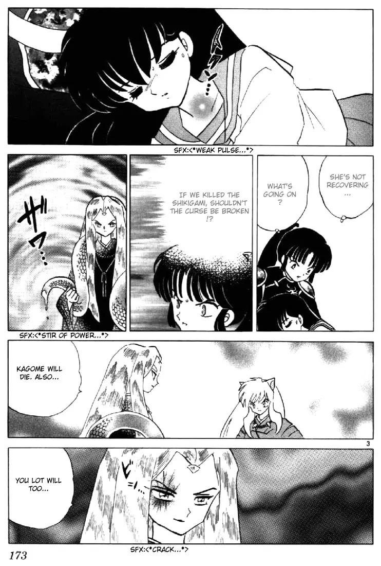 InuYasha Chapter 198 page 3 - Chapter 198: Curse-Counterstrike