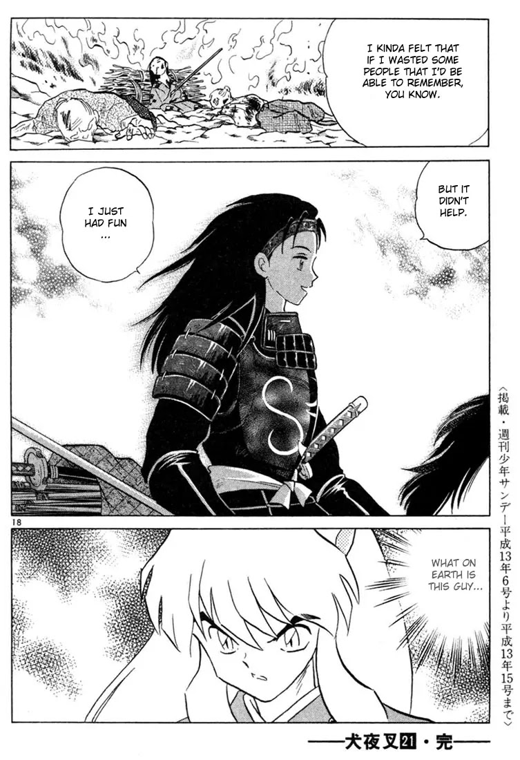 InuYasha Chapter 208 page 18 - Chapter 208: The Man With No Face