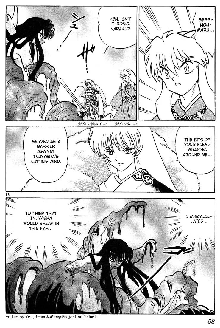 InuYasha Chapter 221 page 18 - Chapter 221: Cut the Barrier