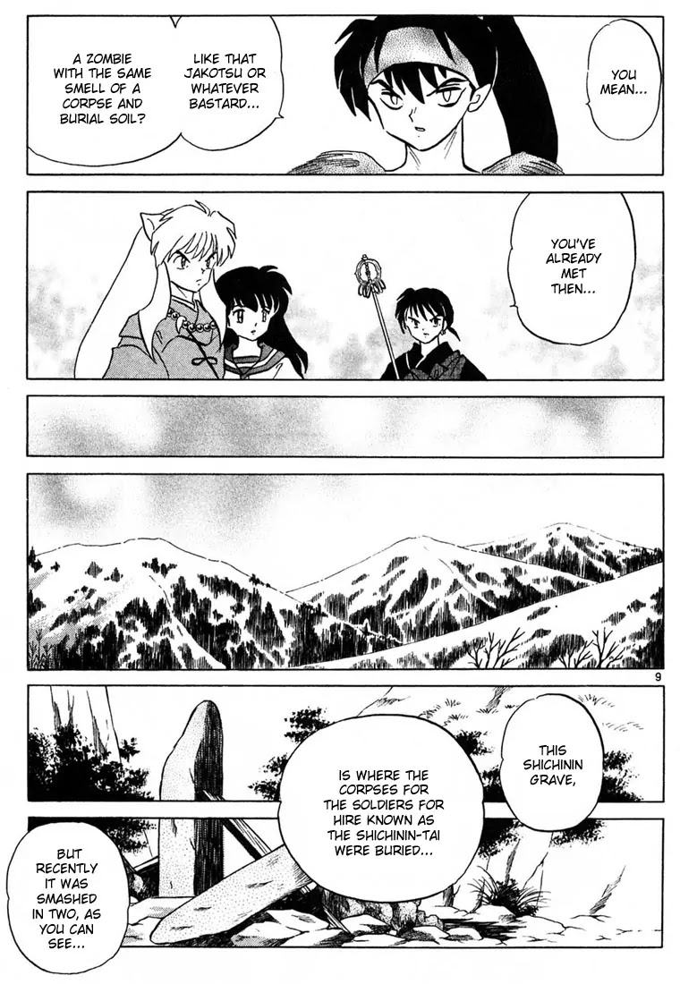 InuYasha Chapter 245 page 9 - Chapter 245: The Shichinin Grave