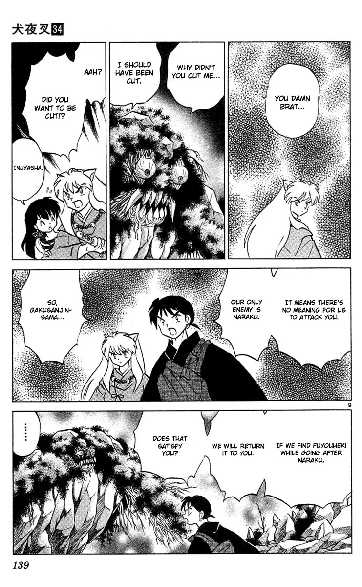 InuYasha Chapter 336 page 10 - Chapter 336: Gakusanjin