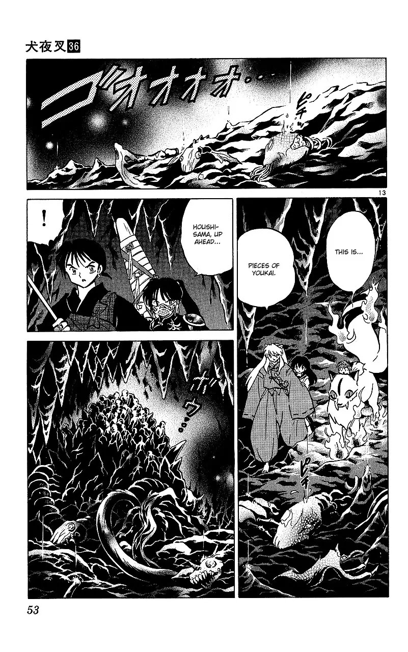 InuYasha Chapter 351 page 14 - Chapter 351: Rakan Statues