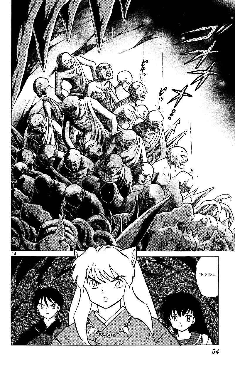 InuYasha Chapter 351 page 15 - Chapter 351: Rakan Statues