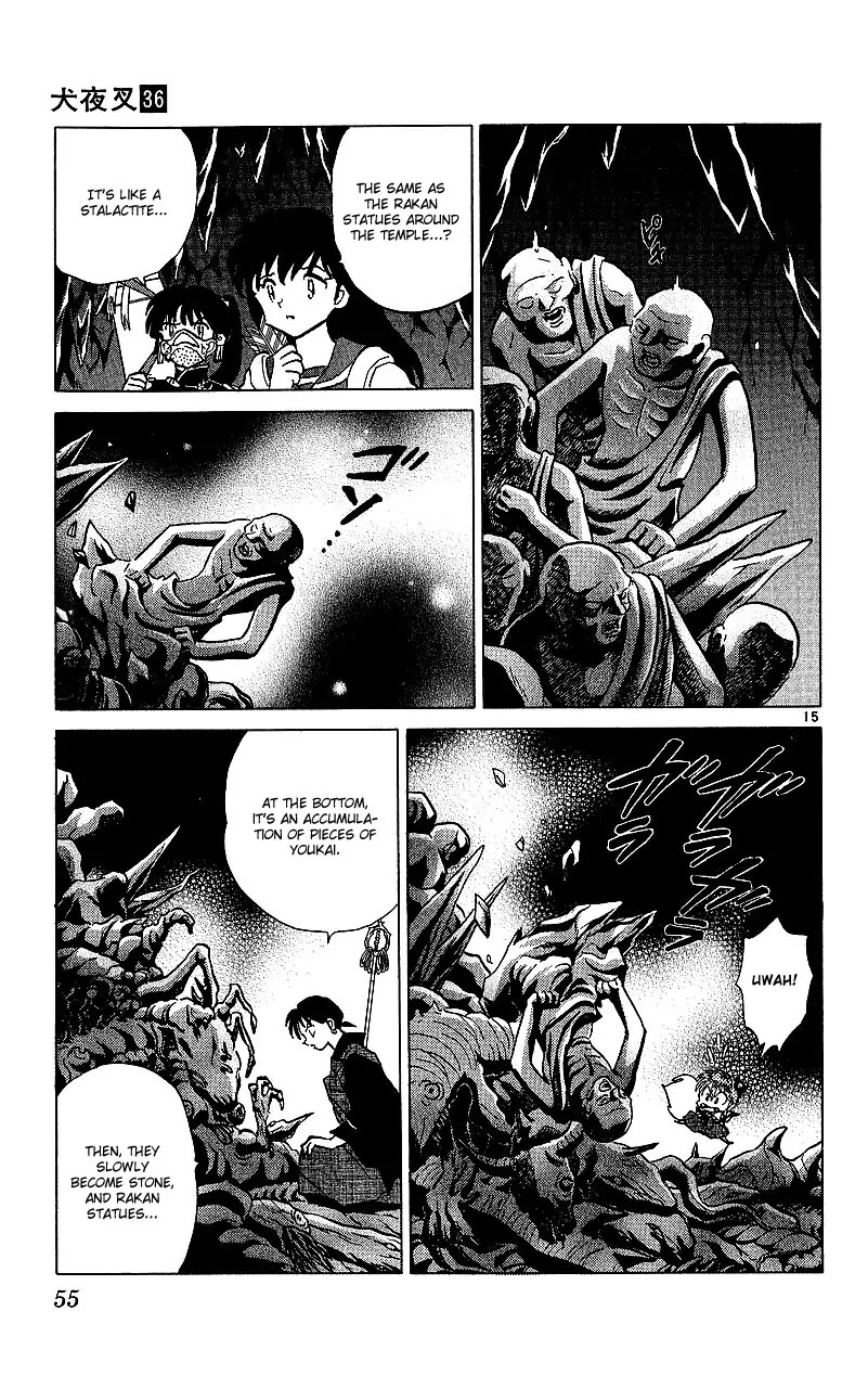 InuYasha Chapter 351 page 16 - Chapter 351: Rakan Statues