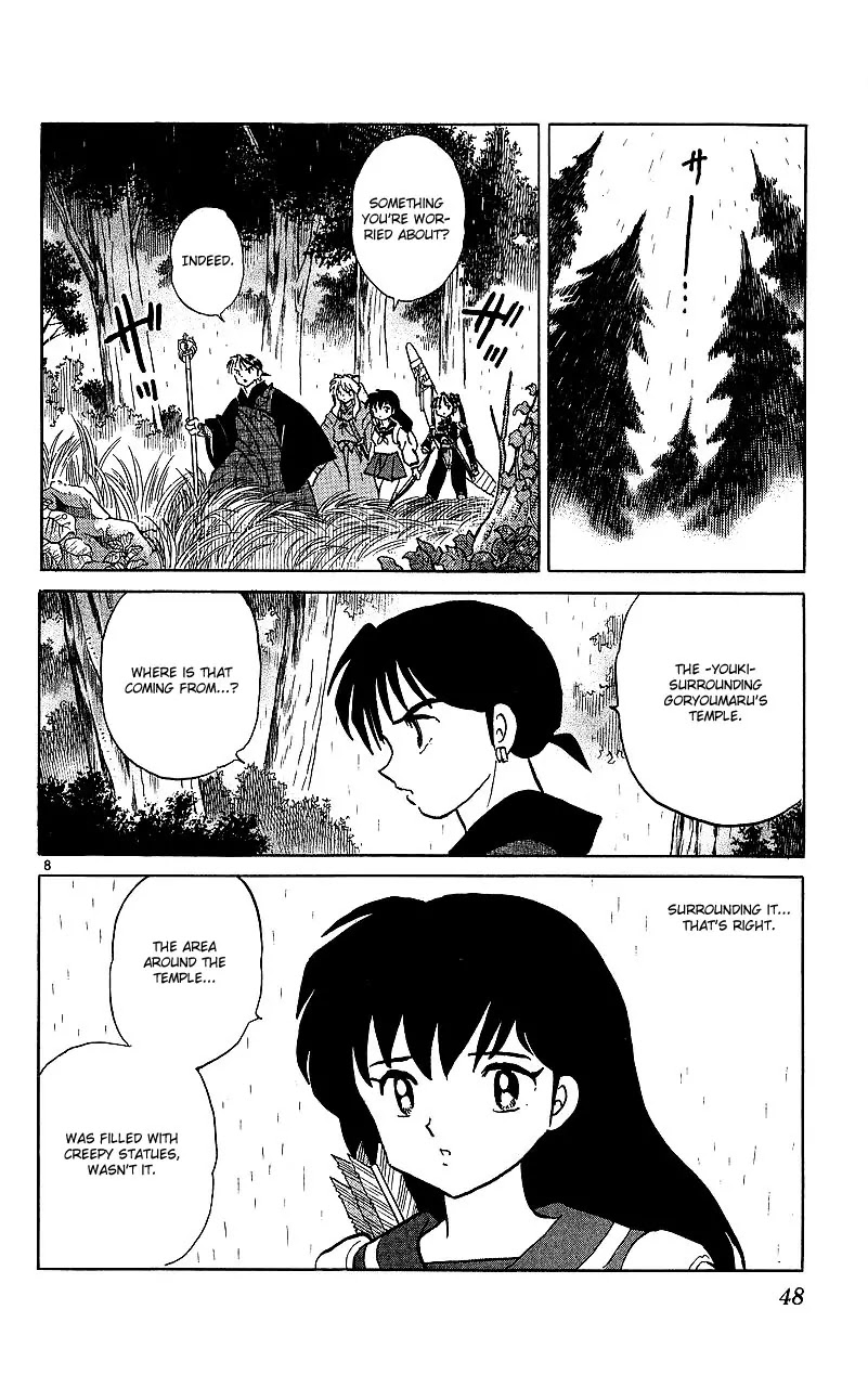 InuYasha Chapter 351 page 9 - Chapter 351: Rakan Statues