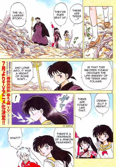 InuYasha Chapter 412 page 3 - Chapter 412: Nikosen