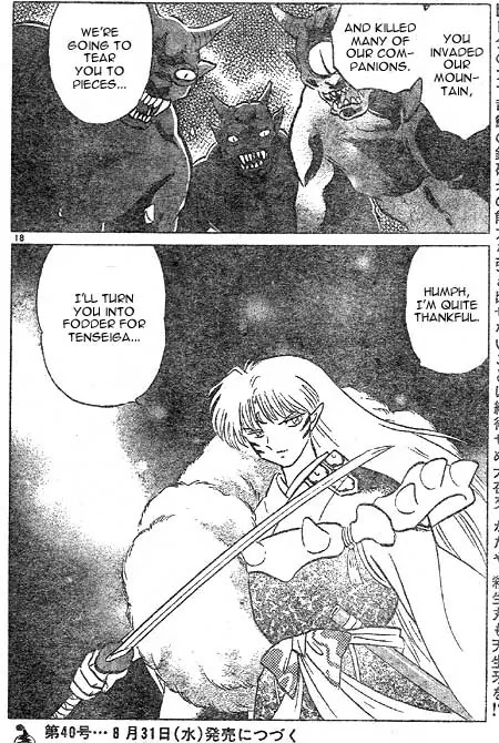InuYasha Chapter 422 page 18 - Chapter 422: Flames Of Tessaiga